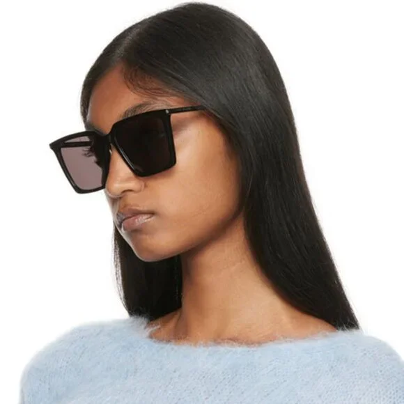 Saint Laurent Men Sunglasses Black Square SL474 001 BRAND NEW - Picture 12 of 13